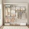 4-8 FT Wall Closet Storage System with Adjustable Shelves and Rods